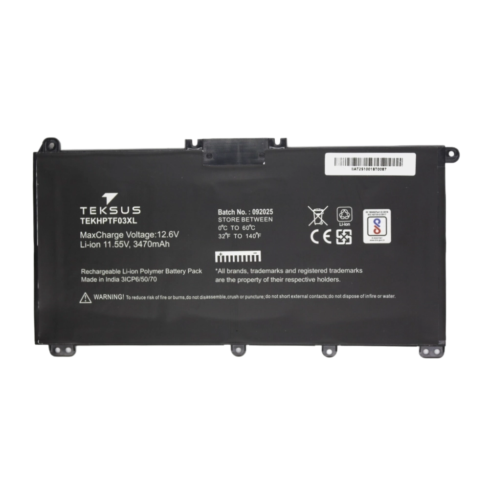 Teksus Laptop Battery Compatible For HP TF03XL 3C view 2
